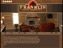 Tablet Screenshot of franklinequine.com